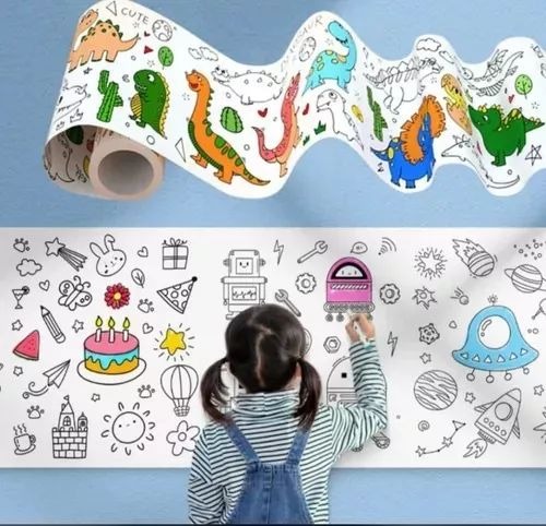 Miniatura 2 de Papel Grafico De Pared Para Colorear